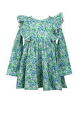 The Proper Peony Parkside Pima Blue Aster Twirl Dress