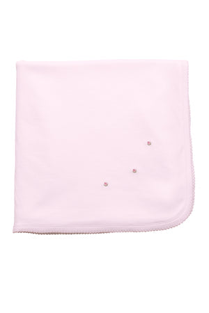 The Proper Peony Small Pink Pima Blanket