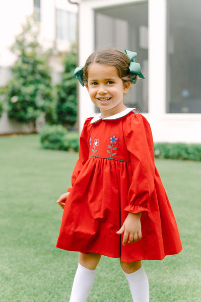 The Proper Peony Classics Annika Red Flowers Dress