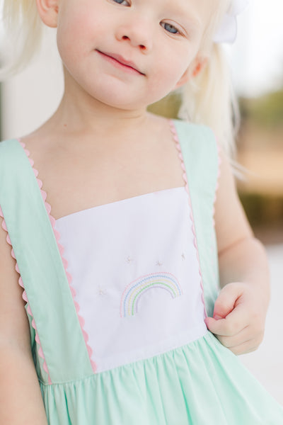 The Proper Peony Mariana Mint Rainbow Dress