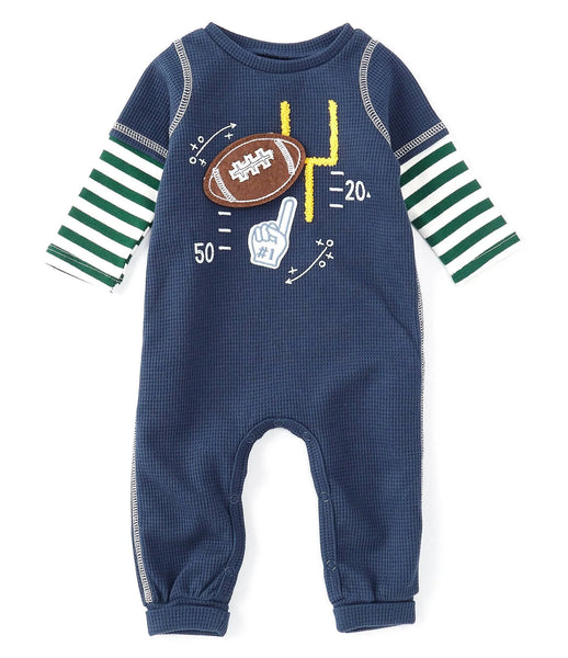 Mud Pie  Waffle Football Baby Bodysuit