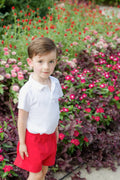 The Proper Peony Parkside Pima Spencer Boy Shorts Red