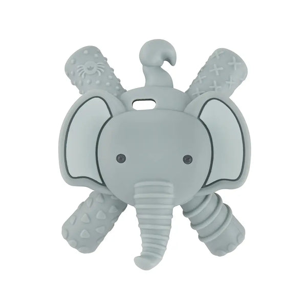 Itzy Ritzy Silicone Baby  Molar Teether - Elephant