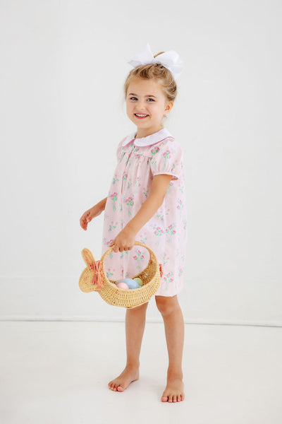 The Beaufort Bonnet Company Tabitha's Teacher's Pet Dress Oak Bluffs Bouquet With Worth Avenue White & Hamptons Hot Pink