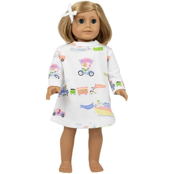 The Beaufort Bonnet Company Dolly LS Polly Play Dress Play Dress Happy Travels