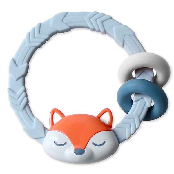 Itzy Ritzy Silicone Teether Rattles Fox