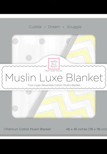 Muslin Luxe Blanket  Yellow