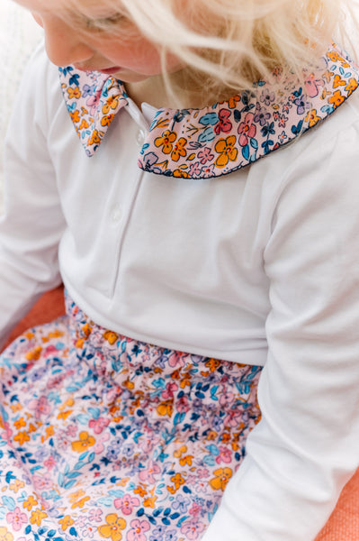 The Proper Peony Parkside Pima Pansy Floral Skirt