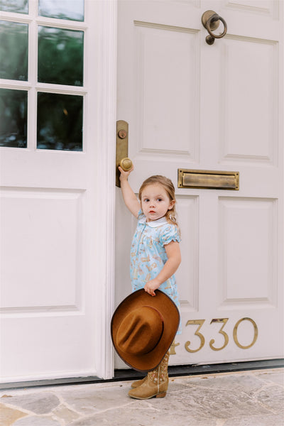 The Proper Peony Parkside Pima Boots Button Front Dress SS
