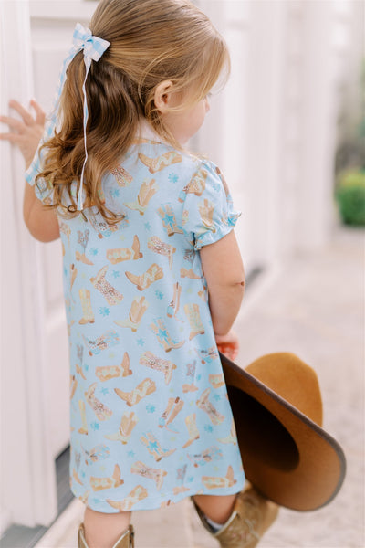 The Proper Peony Parkside Pima Boots Button Front Dress SS
