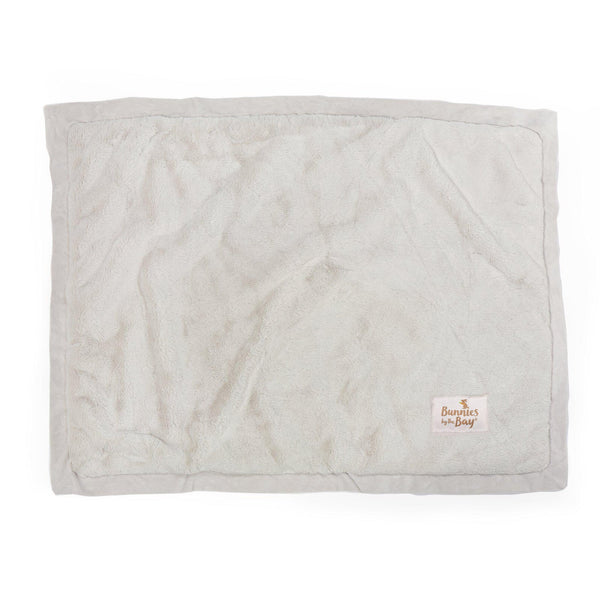 Bunnies by the Bay Cuddle Me Fur Nibble Blanket - Gray 50 x 60