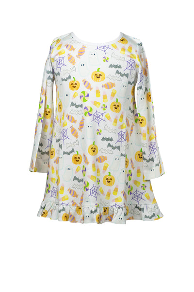 The Proper Peony Parkside Pima Candy Corn Play Dress LS