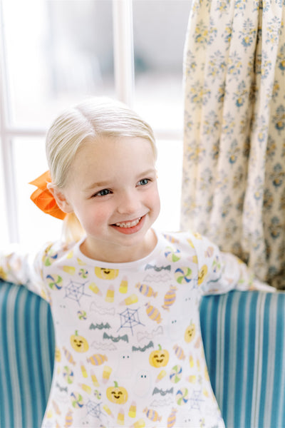 The Proper Peony Parkside Pima Candy Corn Play Dress LS