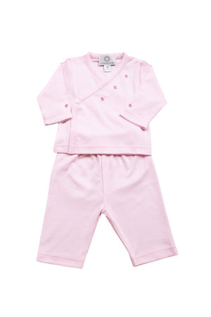The Proper Peony Crossover Pant Set in Pink