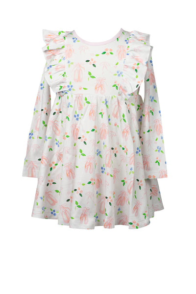 The Proper Peony Parkside Pima EN Point Twirl Dress LS