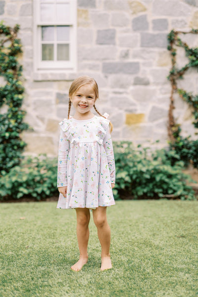 The Proper Peony Parkside Pima EN Point Twirl Dress LS