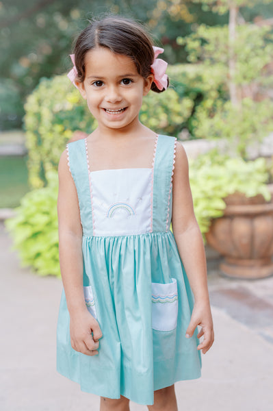 The Proper Peony Mariana Mint Rainbow Dress