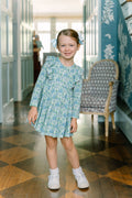 The Proper Peony Parkside Pima Blue Aster Twirl Dress