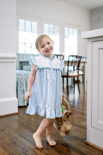 The Proper Peony Bitsy Blue Gingham Easter Dress