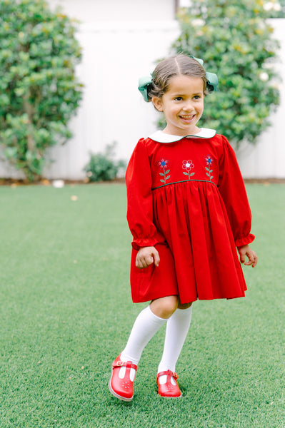 The Proper Peony Classics Annika Red Flowers Dress