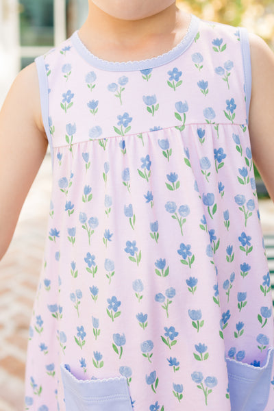 The Proper Peony Parkside Pima Gardenia Sleeveless Dress