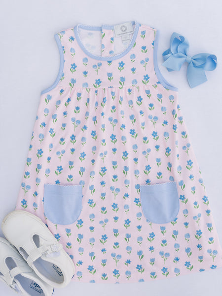 The Proper Peony Parkside Pima Gardenia Sleeveless Dress