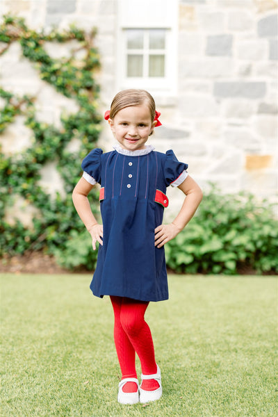 The Proper Peony Classics  Gianna Navy Dress