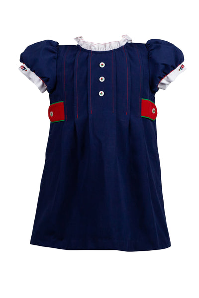 The Proper Peony Classics  Gianna Navy Dress