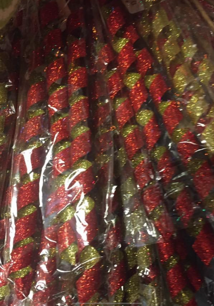 Raz Imports Curly Picks Red & Lime Green