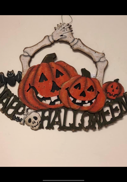 Renaissance Halloween Door Hanger