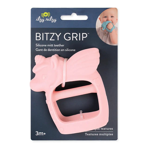 Itzy Ritzy Bitsy Grip Teether - Unicorn Pink