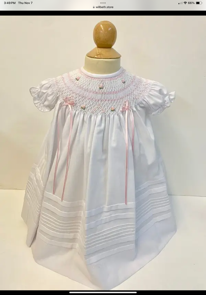Willbeth White Bishop Dress