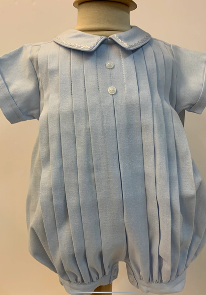 Willbeth Boys Bubble - Blue Pleated