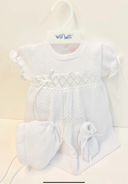Willbeth White Knit Dress