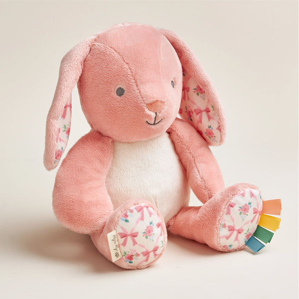 Itzy Ritzy Plush Sweetie Snuggles Pink Bunny