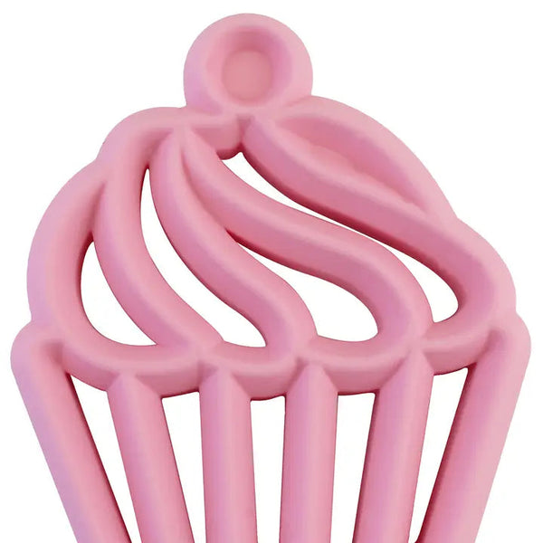 Itzy Ritzy Silicone Teether Chew Chew Pink Cupcake