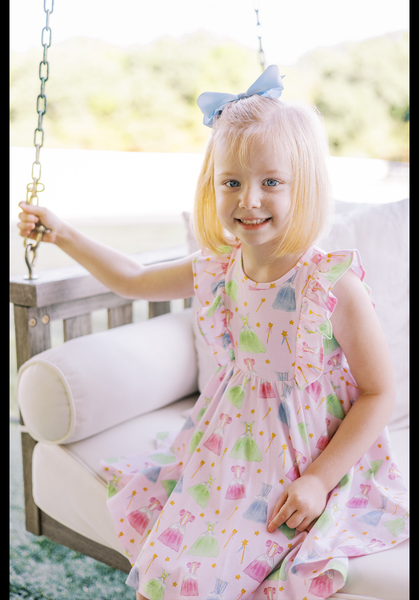 The Proper Peony Parkside Pima- Cherry Blooms Dress