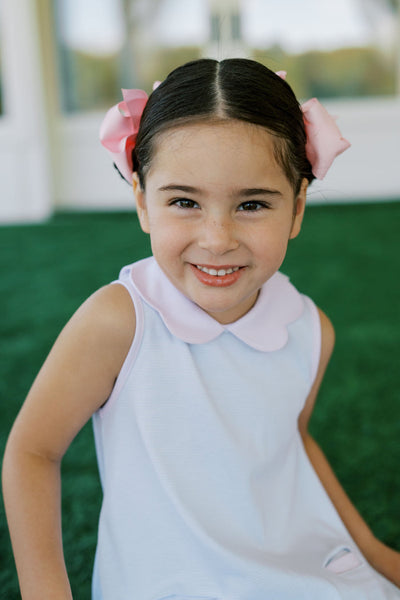 The Proper Peony Parkside Pima Scallop Stripe Dress