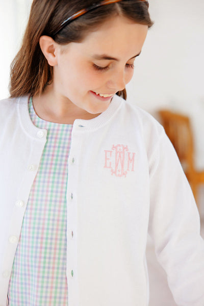 The Beaufort Bonnet Company Cambridge Cardigan- Whit