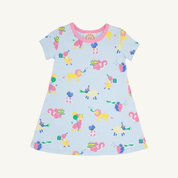 The Beaufort Bonnet Company Polly Play Dress Party Animal with Hamptons Hot Pink