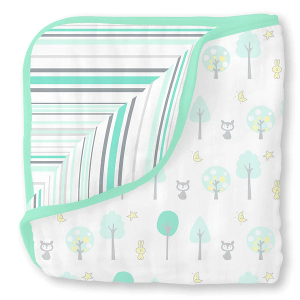 Swaddle Designs Muslin Luxe Blanket Green