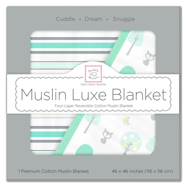 Swaddle Designs Muslin Luxe Blanket Green