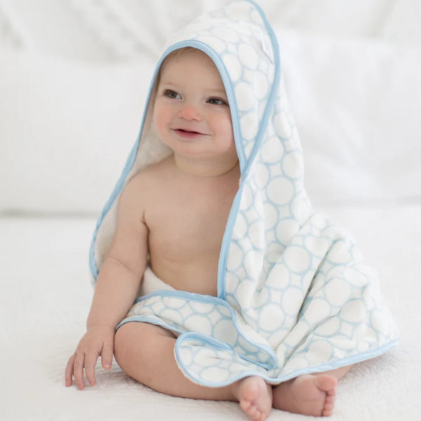 Swaddle Designs Organic Hooded Towel - Blue