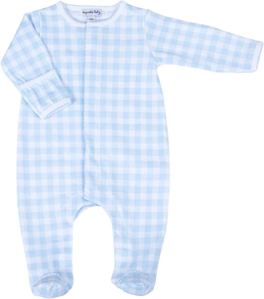 MAGNOLIA BABY- BABY CHECKS BOY FOOTIE