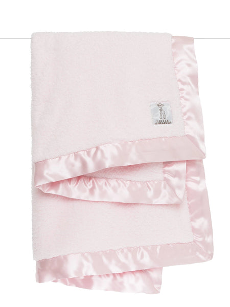 Little Giraffe Chenille Baby Blanket - Pink