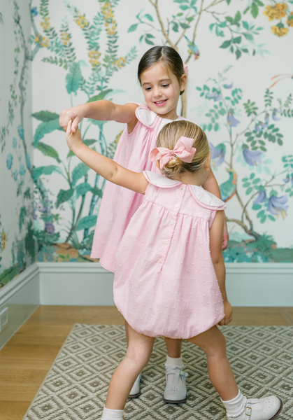 The Proper Peony Classics Pink Dotted Swiss Tulip Dress