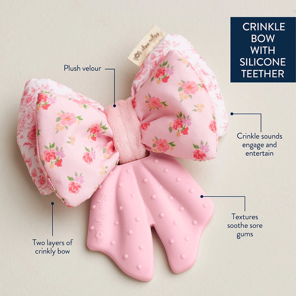 Itzy Ritzy Teether - Bow Crinkle