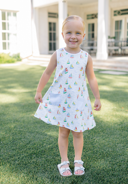 The Proper Peony Parkside Pima Sleeveless Yacht Dress