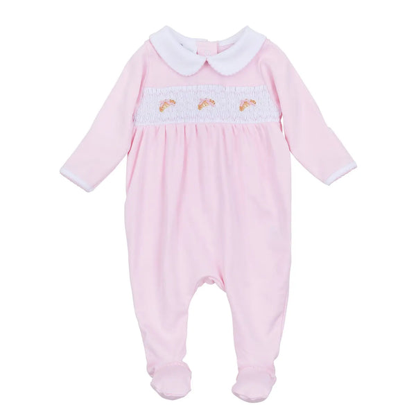 Magnolia Baby Petit Croissant Smocked Footie Sleeper