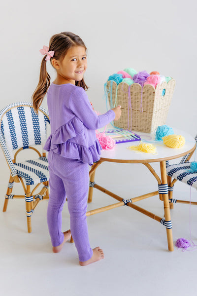 The Beaufort Bonnet Company Mitzy Sue Slacks in Quilted Palisades Purple